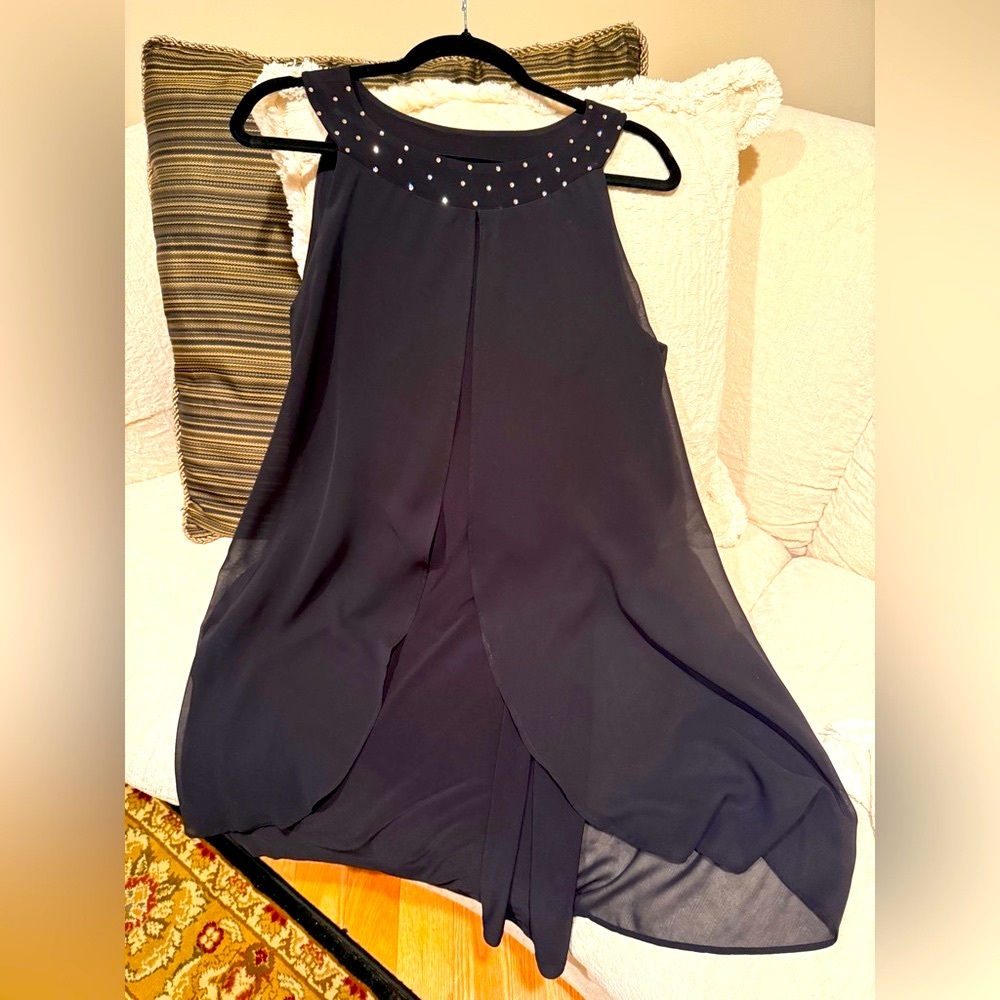 Talk of the Walk Black Sleeveless Halter Midi Dress